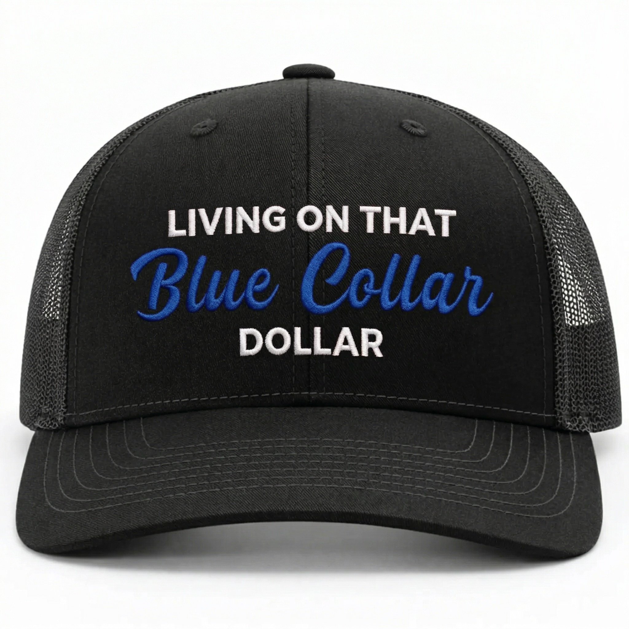 🔥LAST DAY 50% OFF-🛠️🧢Blue Collar Dollar Trucker Hat – Proud Workwear Cap