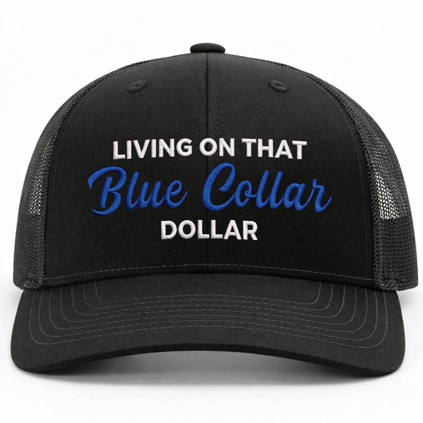 🔥LAST DAY 50% OFF-🛠️🧢Blue Collar Dollar Trucker Hat – Proud Workwear Cap