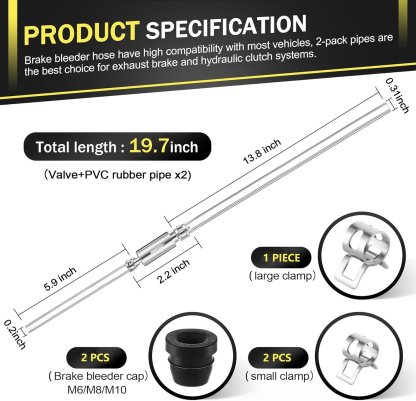 🔥Last Day 50% OFF - 💥Brake Bleeder Hose One Way Check Valve
