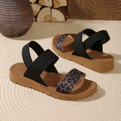🔥Last Day Promotion 50% OFF -  Women’s Elasticated Wedge-Heeled Casual Sandals