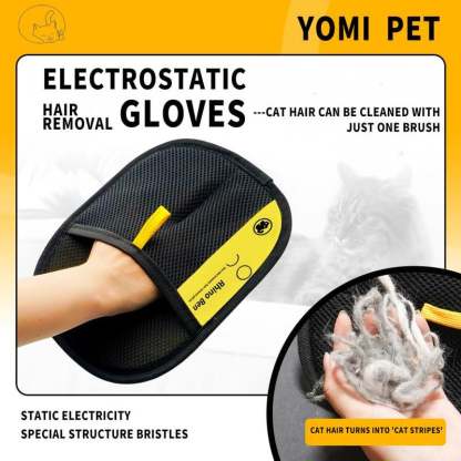 Pet hair remover Electrostatic gloves