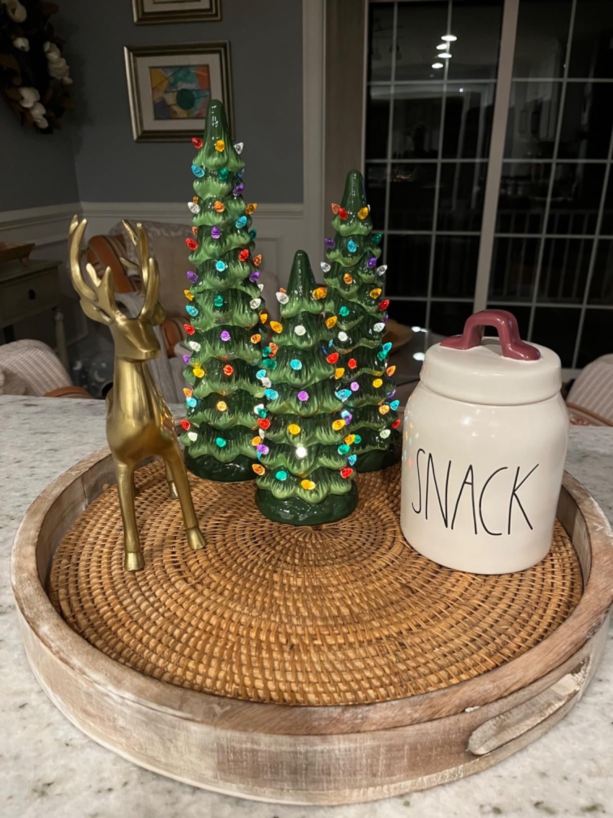 🔥HOT SALE - Retro Hand-Painted Tabletop Christmas Trees🎄