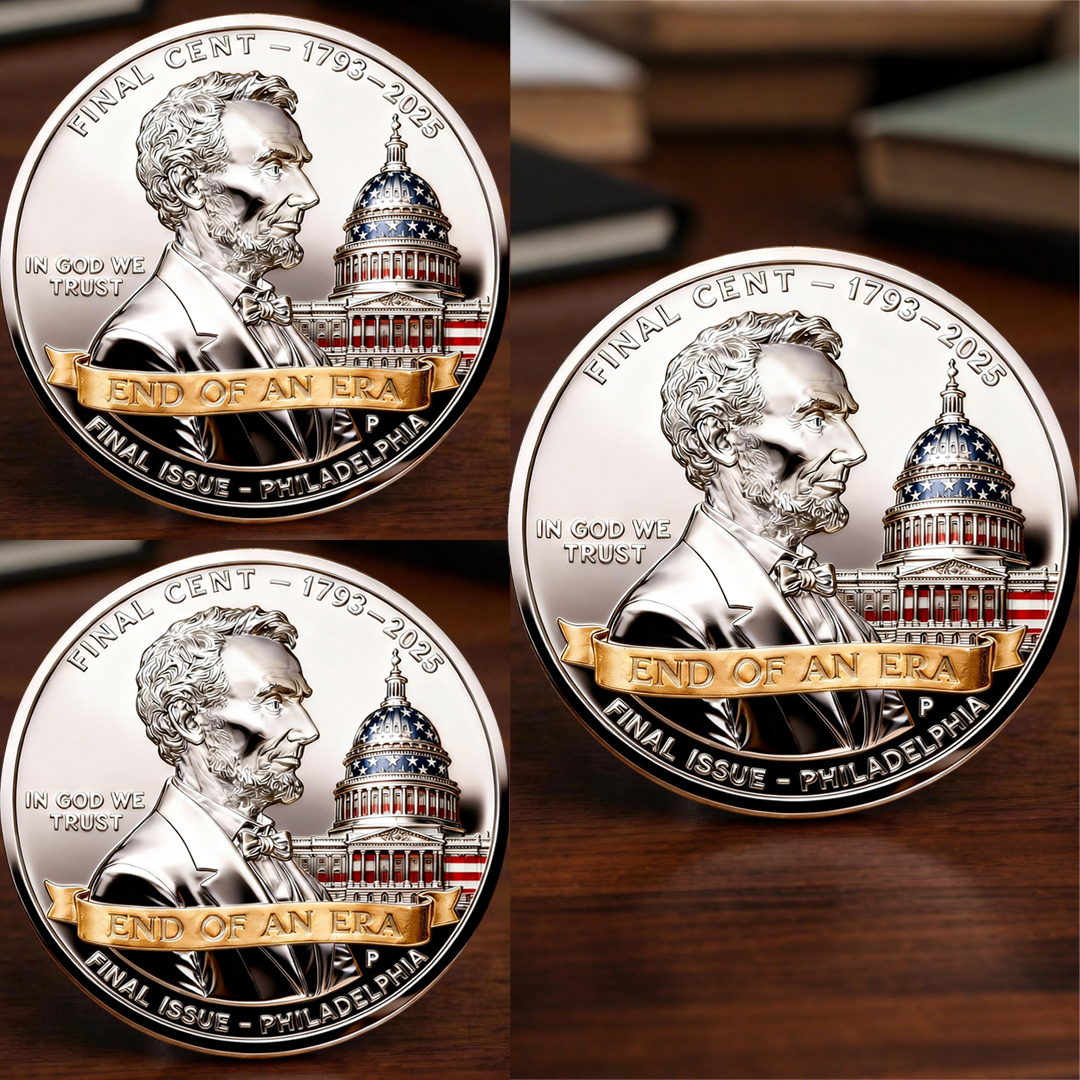 🏆New Year 50% OFF-THE FINAL CENT 1793–2025 · END OF AN ERA Coin