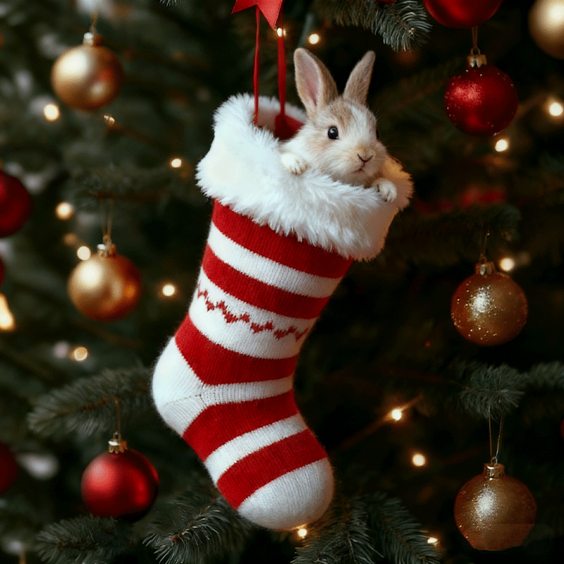 🔥Black Friday 50% OFF-Cute Animal Christmas Stocking Decorations