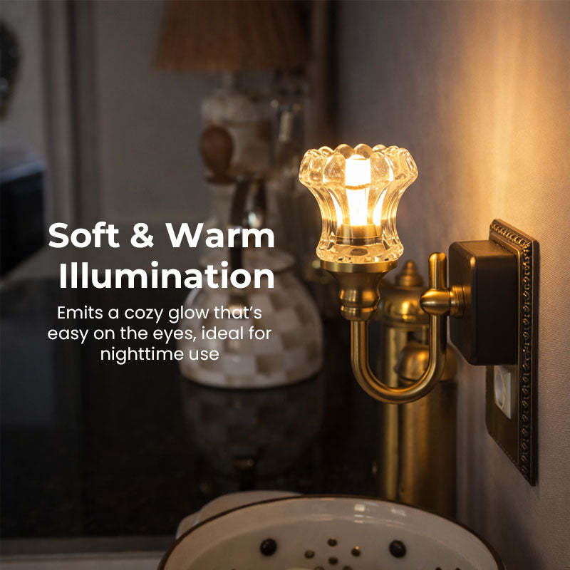 🔥Last Day 50% OFF - Vintage Wall Sconce Plug-In Night Light