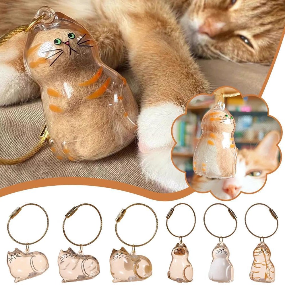 🔥Last Day 50% OFF - 🐾Pet Hair Memorial Capsule Keychain
