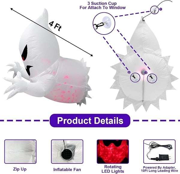 👻LED Halloween Inflatable Ghost