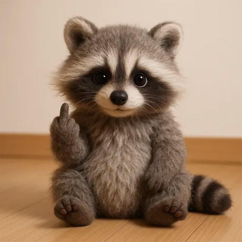 🐮🖕Cute Middle Finger Plush Highland Cow