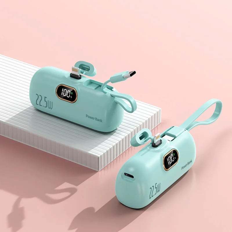 🎉⏰5000mAh Mini Portable Charger Power Bank for phone🔋