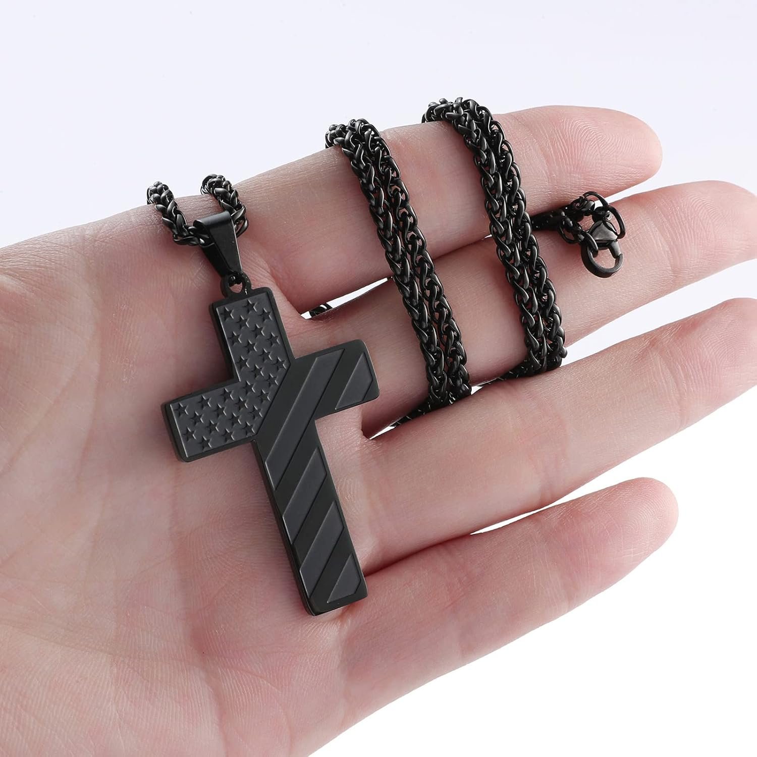 🏆Flash Sale⚡ 50K+ SOLD! Almost Gone-💥Flag Cross Necklace