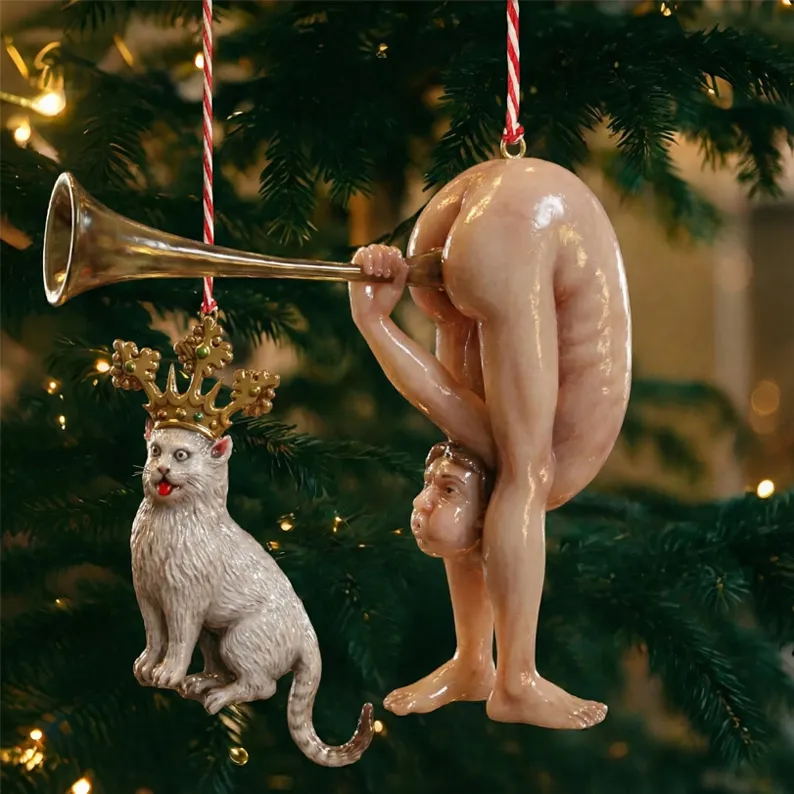 🔥 Black Friday 50% OFF --Limited-time offer: Funny Medieval Grotesque Ornament