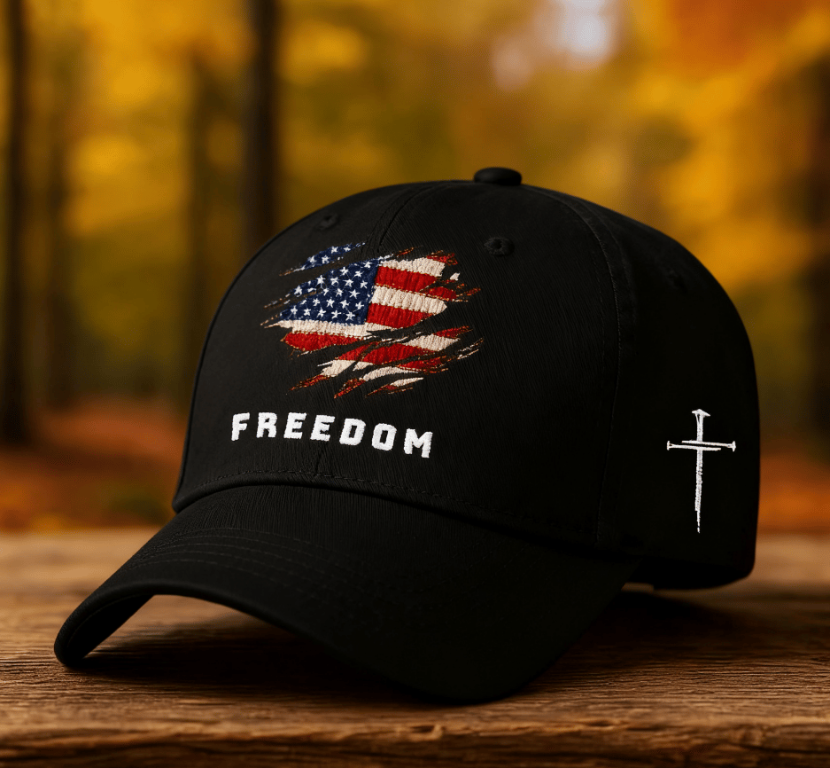 🔥LAST DAY 50% OFF - Unisex Freedom American Flag Print Baseball Cap