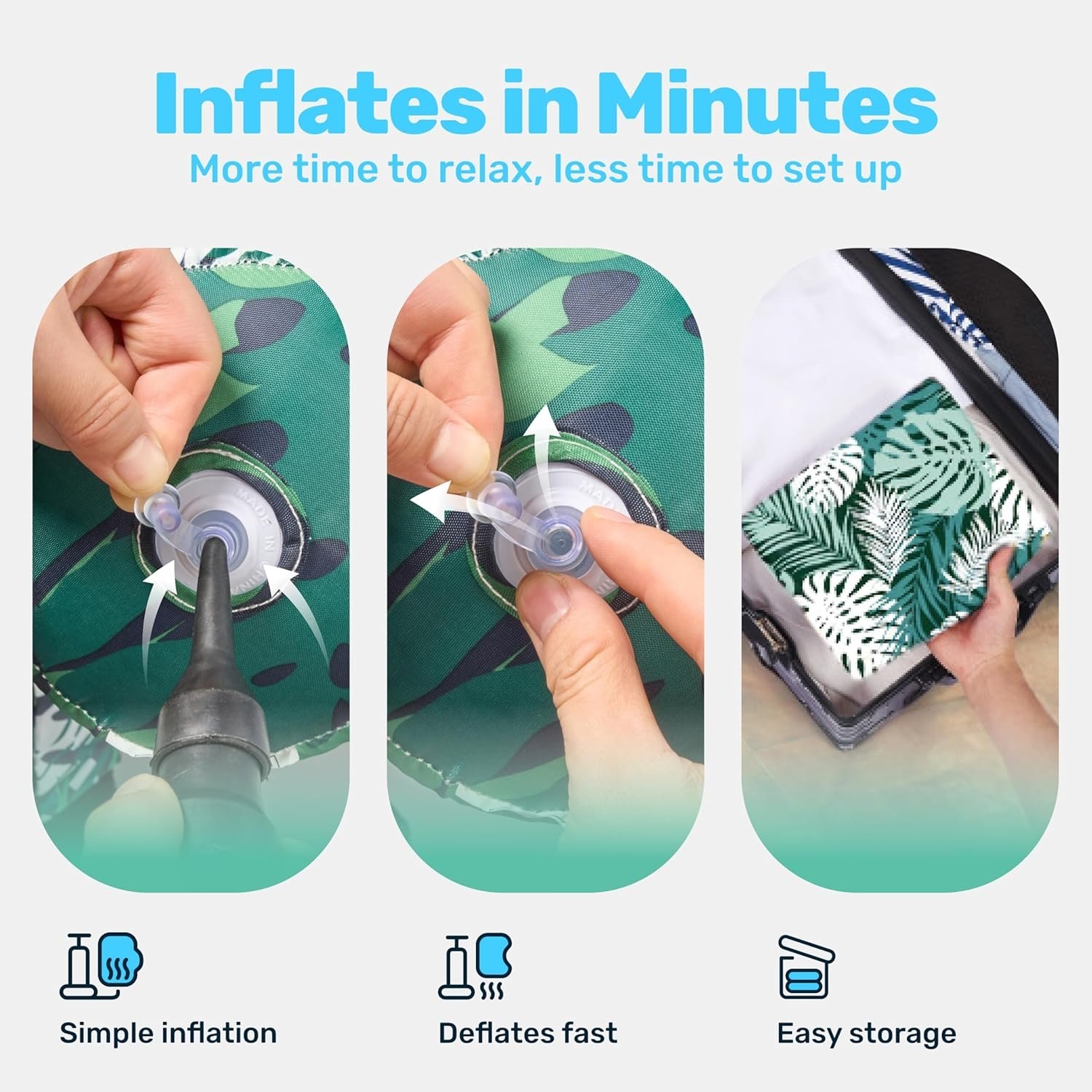 🔥Summer Hot Sale 🏆️ Inflatable Pool Floats  For Adult, Floating Lounge Chairs