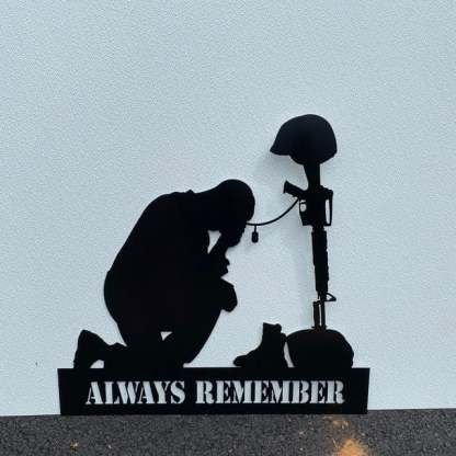 Last Day 50% OFF - Memorial Metal Plaque for Fallen Soldiers, Yard Decoration