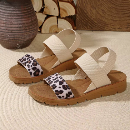 🔥Last Day Promotion 50% OFF -  Women’s Elasticated Wedge-Heeled Casual Sandals