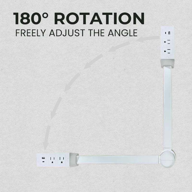 🔥Last Day Promotion 49% 🔥Outlet Electrical Outlet Extender Rotatable 180° for Couches Desks Nightstands