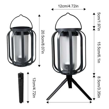 🌞2025 Summer Sale🔥Solar Lantern Outdoor Light with 4 Modes