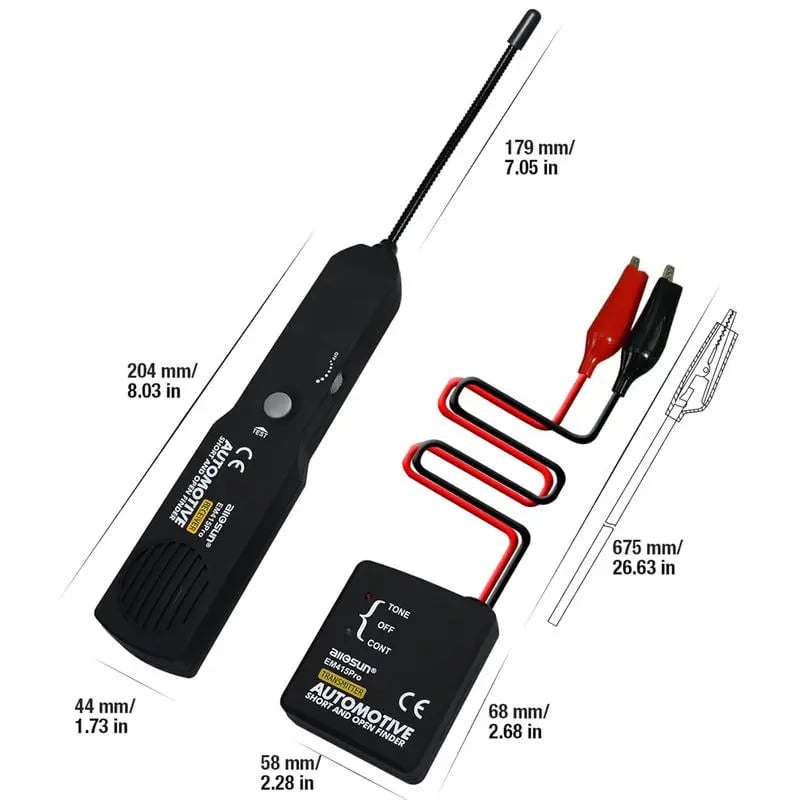 Automotive Electrical Open&Short Finder Circuit Tester,Tone Generator Cable Wire Breaker Fault Finder