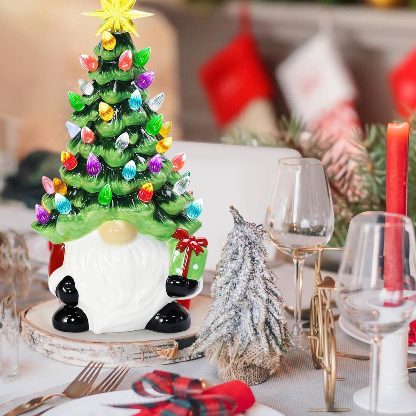 DIY Lighted Christmas Gnome Tree - Best Gift For Family