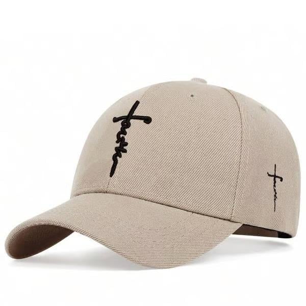 ✝️Father's Day 50% OFF-Handmade “Faith” Cross Embroidered Cap