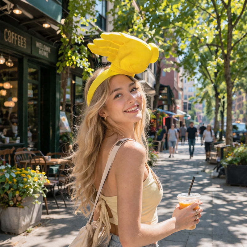 Fun Palm-Shaped Sun Hat🖐️ — Give the Sun a "High-Five" While Staying Cool