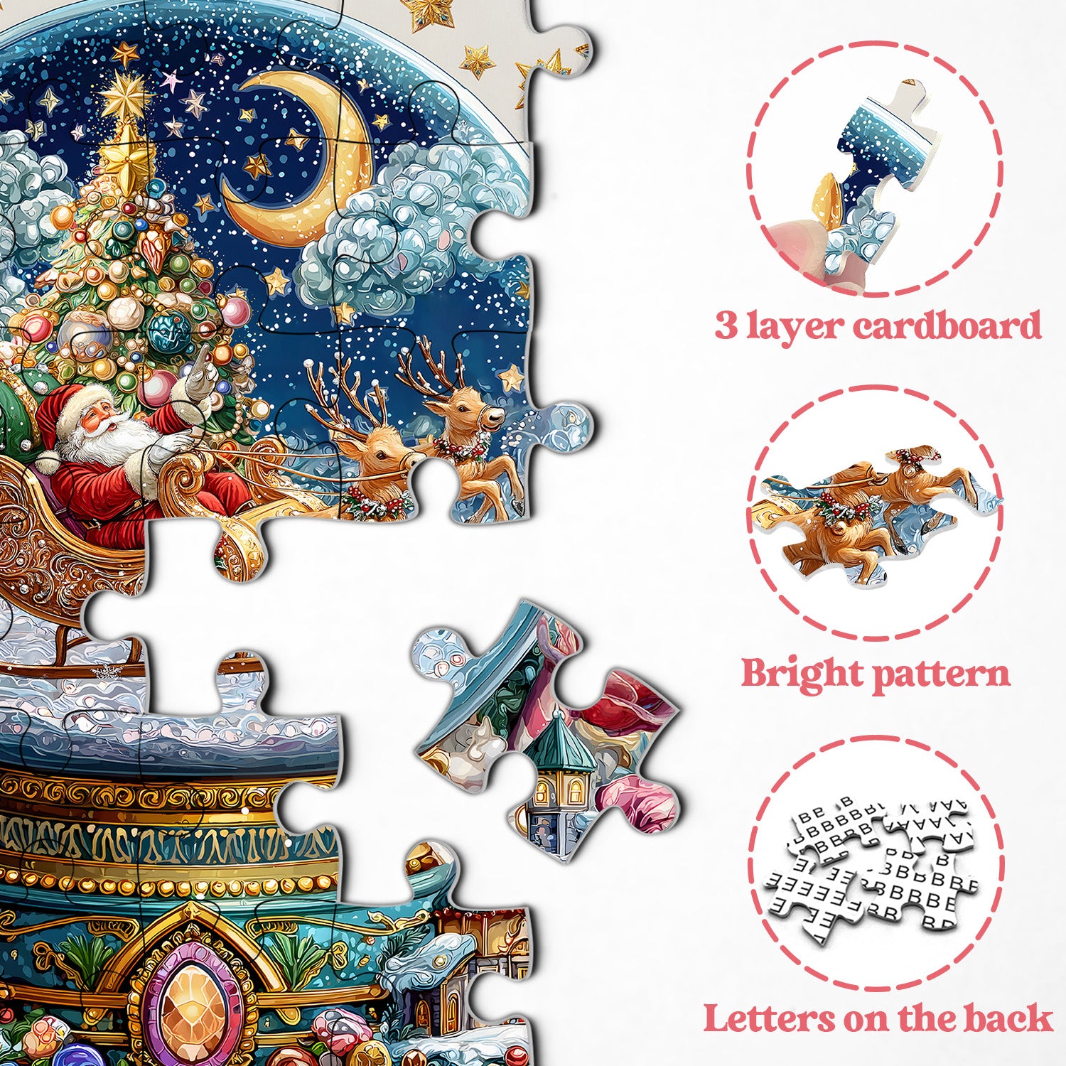 Christmas Crystal Ball Jigsaw Puzzles 1000 Pieces