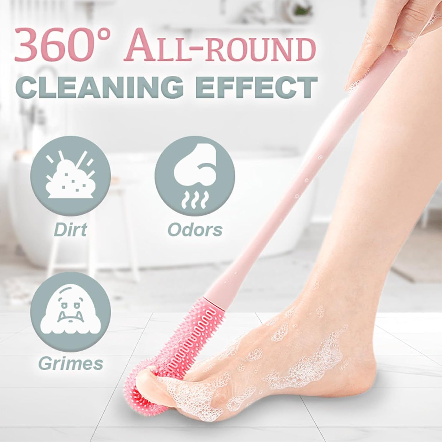 🔥Limited-time 50% OFF-Easy-Reach Deep Cleaning Foot Brush