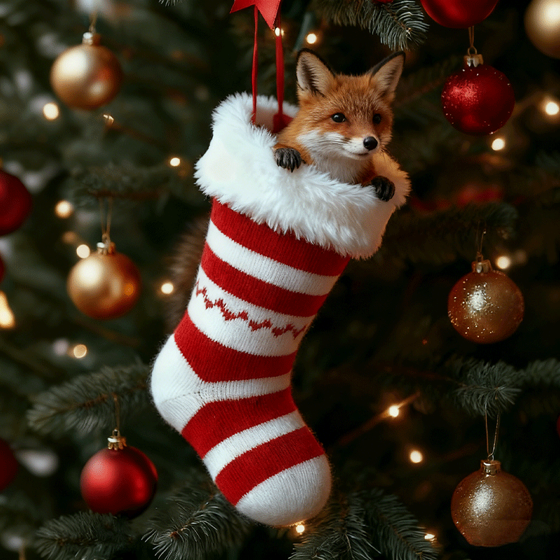 🔥Black Friday 50% OFF-Cute Animal Christmas Stocking Decorations
