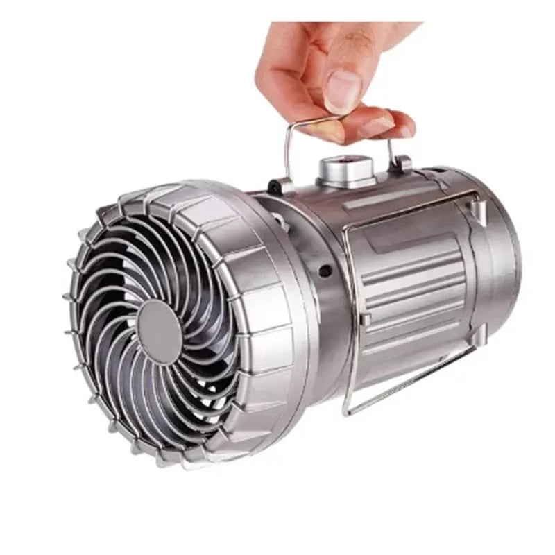 🏆Flash Sale⚡ 50K+ SOLD!💥🔥5-In-1 Portable LED Camping Lantern With Fan