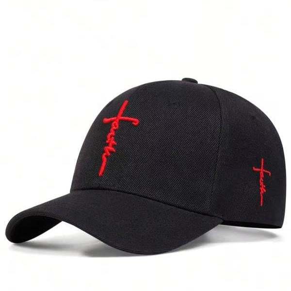 ✝️Father's Day 50% OFF-Handmade “Faith” Cross Embroidered Cap
