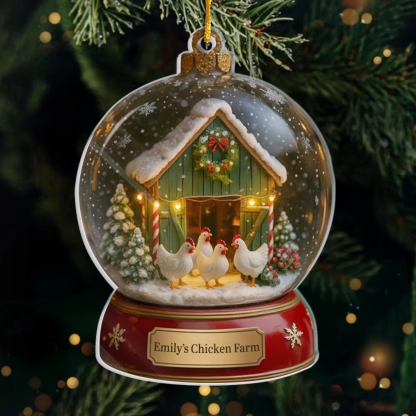 Custom Acrylic Ornament - Personalized Christmas Birthday Gifts For Women, Men