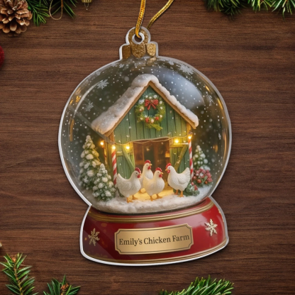 Custom Acrylic Ornament - Personalized Christmas Birthday Gifts For Women, Men