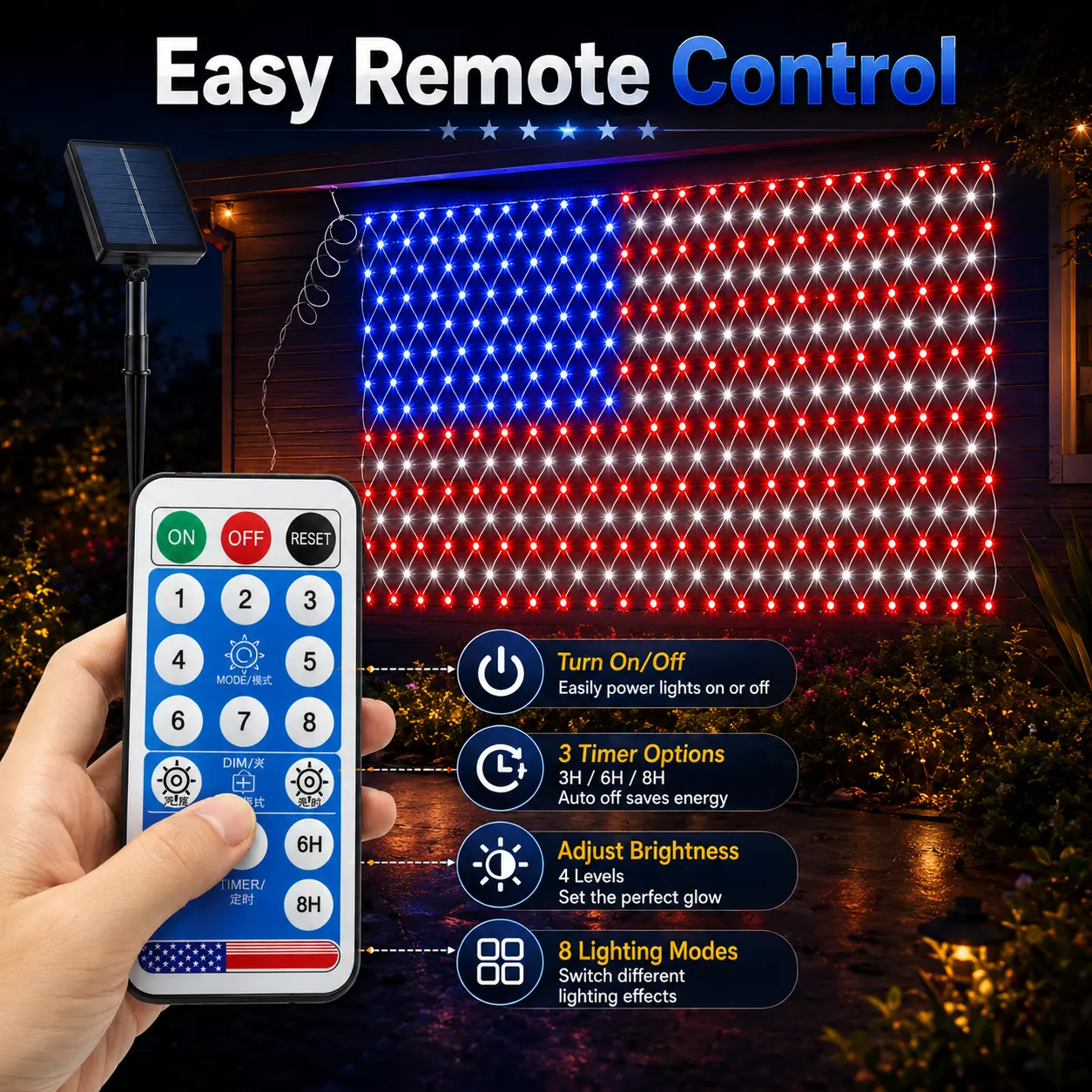Smart Remote Control and Built-in Timer