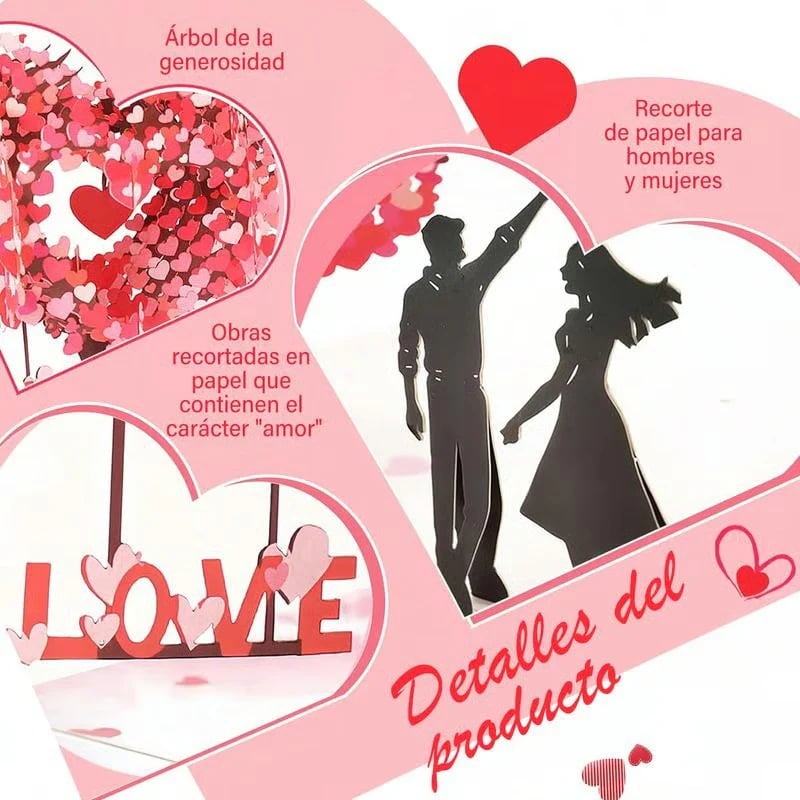 3D Pop-Up Valentine's Day & Anniversary Love Tree Greeting Card
