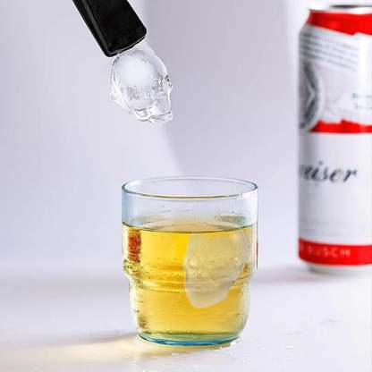 💀DIY Silicone Skull Ice Cube Tray – Giant Slow-Melt Skull for Whiskey & Cocktails – Food-Grade & Multi-Use Mold 🥃