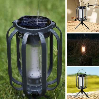 🌞2025 Summer Sale🔥Solar Lantern Outdoor Light with 4 Modes