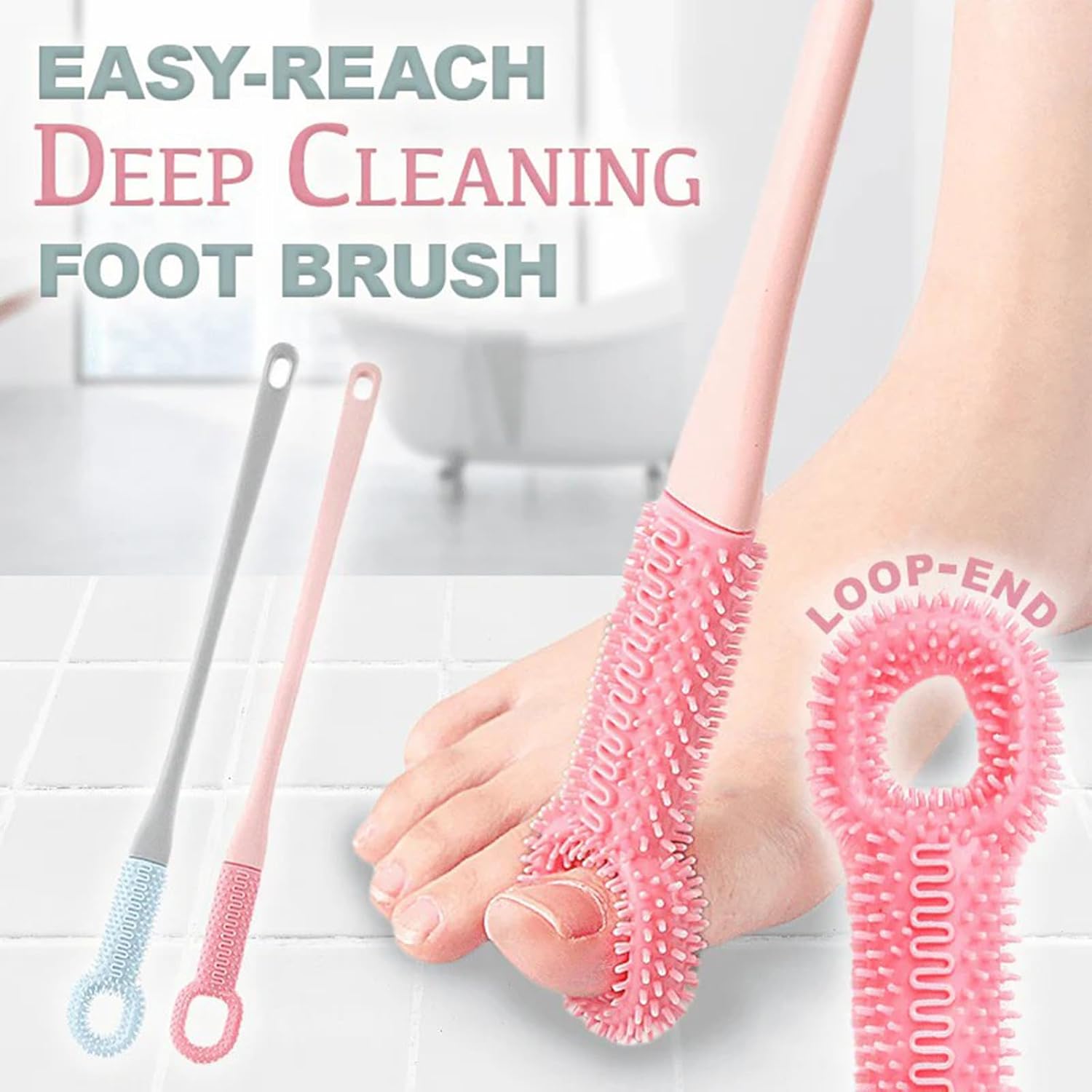 🔥Limited-time 50% OFF-Easy-Reach Deep Cleaning Foot Brush