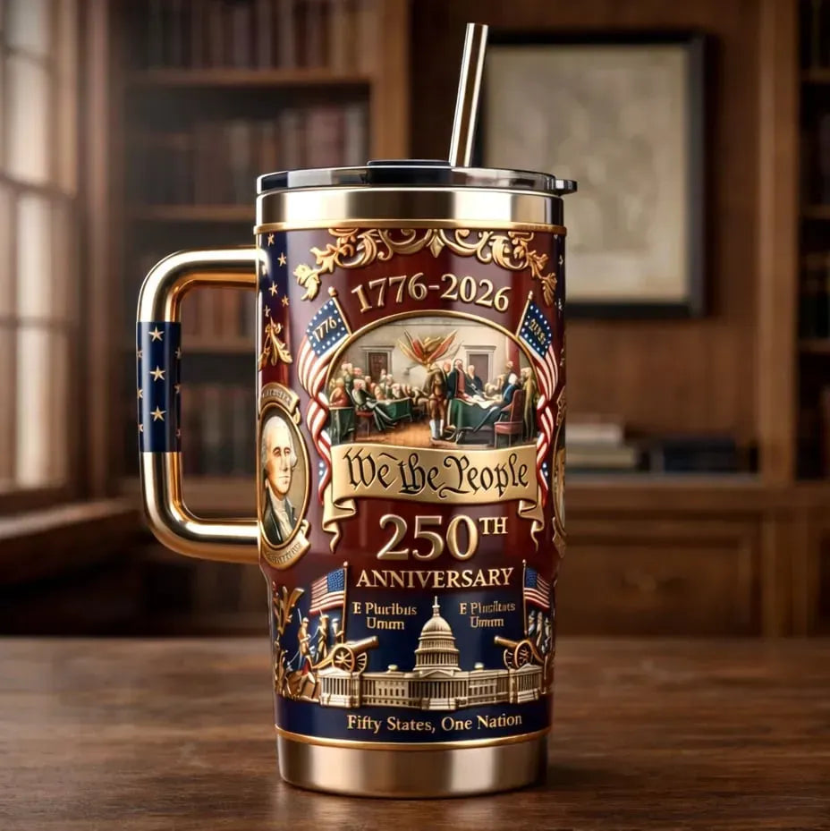 U.S. 250th Anniversary Commemorative Travel Tumbler (1776-2026)
