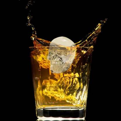 💀DIY Silicone Skull Ice Cube Tray – Giant Slow-Melt Skull for Whiskey & Cocktails – Food-Grade & Multi-Use Mold 🥃