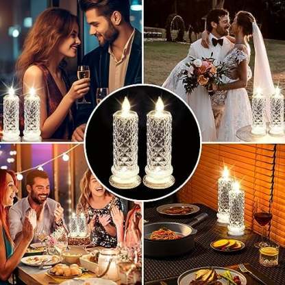✨ LED Rose Shadow Candles | Flameless & Safe 🌹 | Long-Lasting Elegant Glow