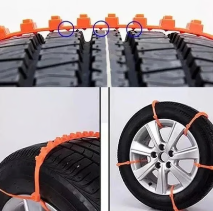 🔥2025 Winter Hot Sale🔥Universal Reusable Anti-skid PE Tire Chains