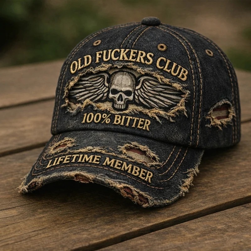 🎉New Year Flash Sale 50% OFF✨Funny Retro Old Fuckers Club Casual Hat🎁