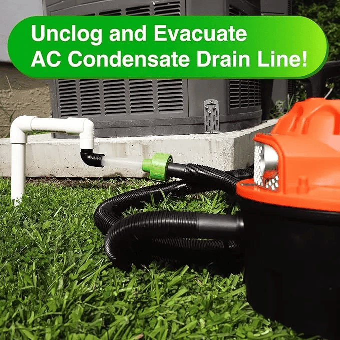 ❄️ AC Drain Line Cleaner Adapter — Rapid PVC Unclogging Tool
