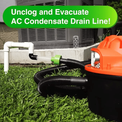 ❄️ AC Drain Line Cleaner Adapter — Rapid PVC Unclogging Tool