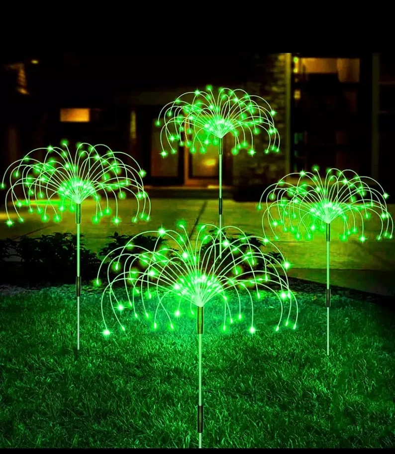 Waterproof  Solar Garden Fireworks Lamp