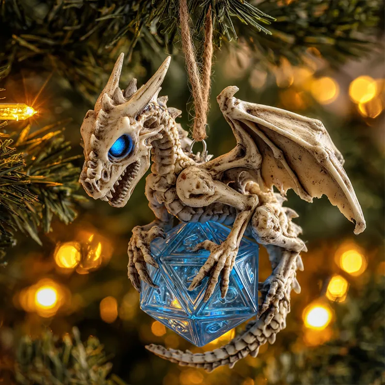 🔥 Black Friday Mega Deal: 50% OFF - Dragon & D20 Crystal Dice Ornament