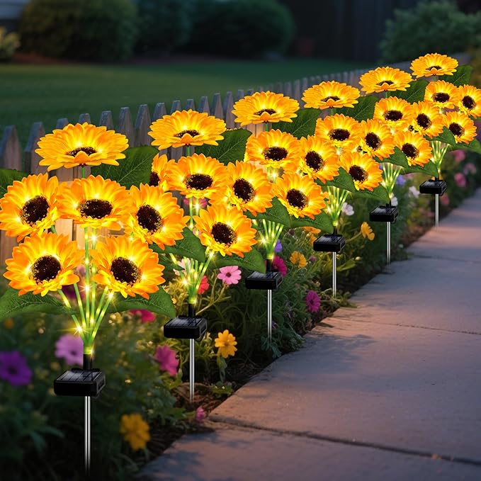 🌻Mother's Day Sale 50% OFF- 🌞Solar LED Sunflower Garden Lights-
