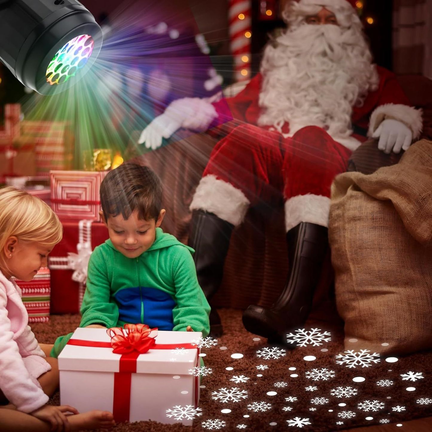 Last Day 50% OFF🎅LED Christmas Projection Lamp-16 Patterns of Pure Holiday Magic!🎄✨