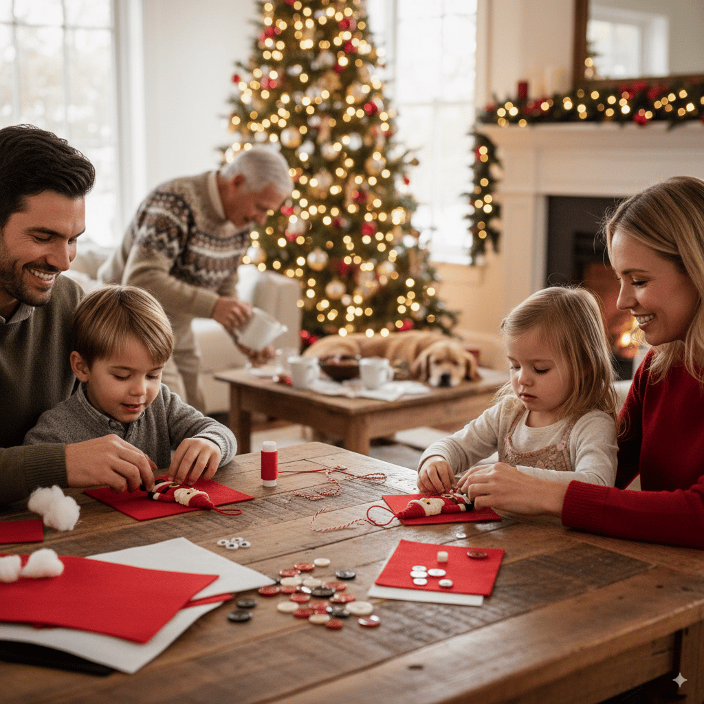 🎄⛄Create Magical Memories Together: DIY Button Snowman Kit