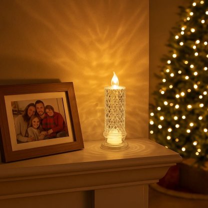 ✨ LED Rose Shadow Candles | Flameless & Safe 🌹 | Long-Lasting Elegant Glow